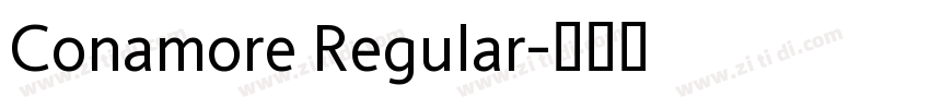 Conamore Regular字体转换